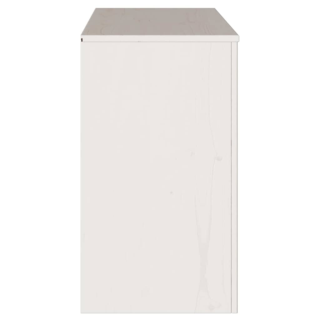 Buffet Drammen Blanc 114 x 43 x 75.5 cm Bois de pin massif - XIOS