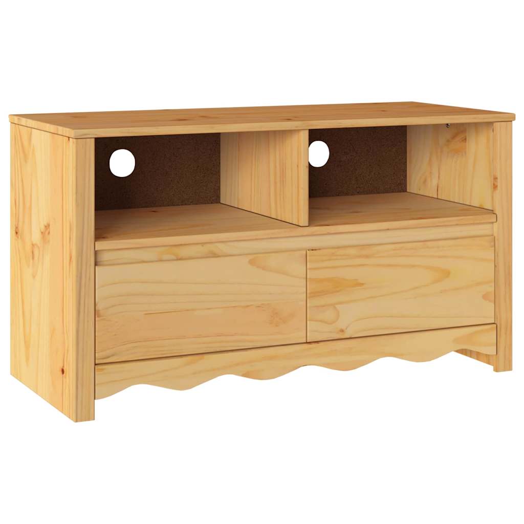 Meuble TV Drammen Chêne 99 x 43 x 55 cm Bois de pin massif - XIOS