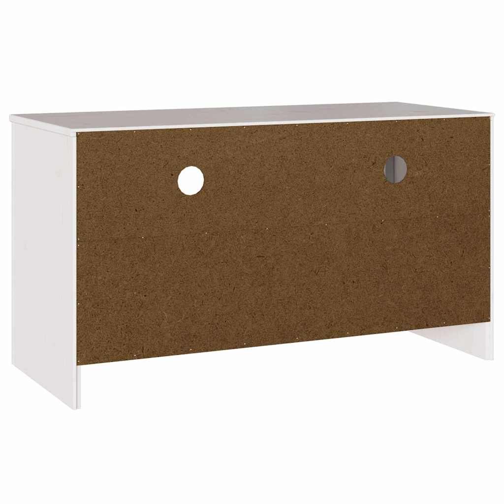 Meuble TV Drammen Blanc 99 x 43 x 55 cm Bois de pin massif - XIOS