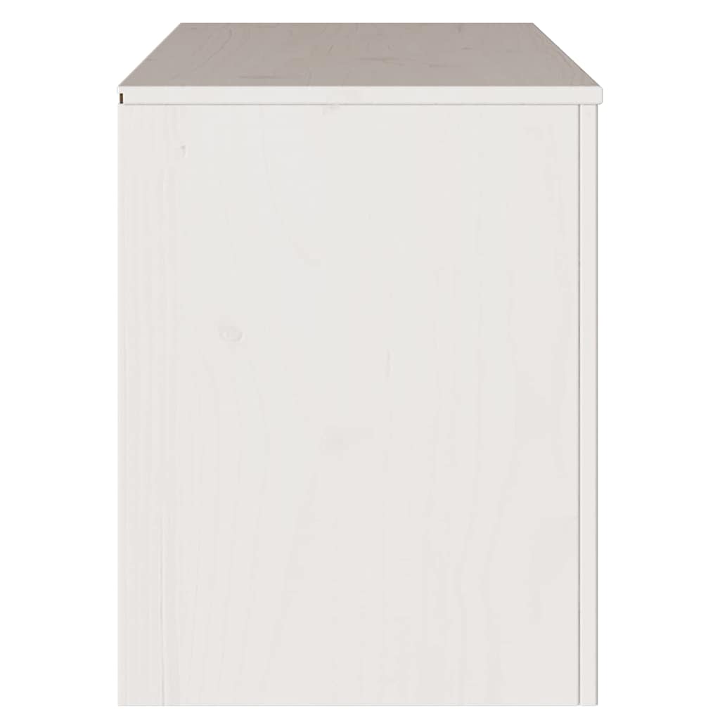 Meuble TV Drammen Blanc 99 x 43 x 55 cm Bois de pin massif - XIOS