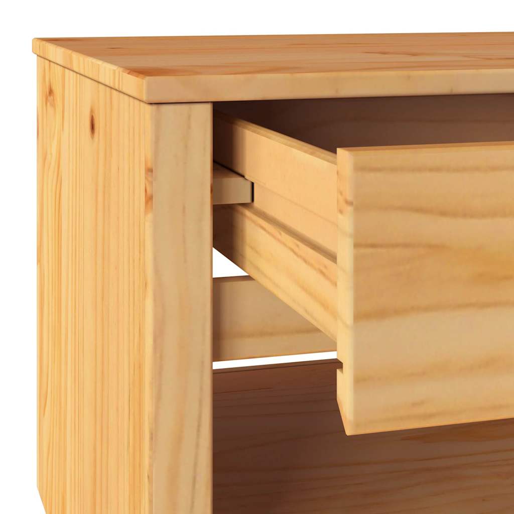 Table basse Drammen Chêne 99 x 55 x 45 cm Bois massif en pin - XIOS