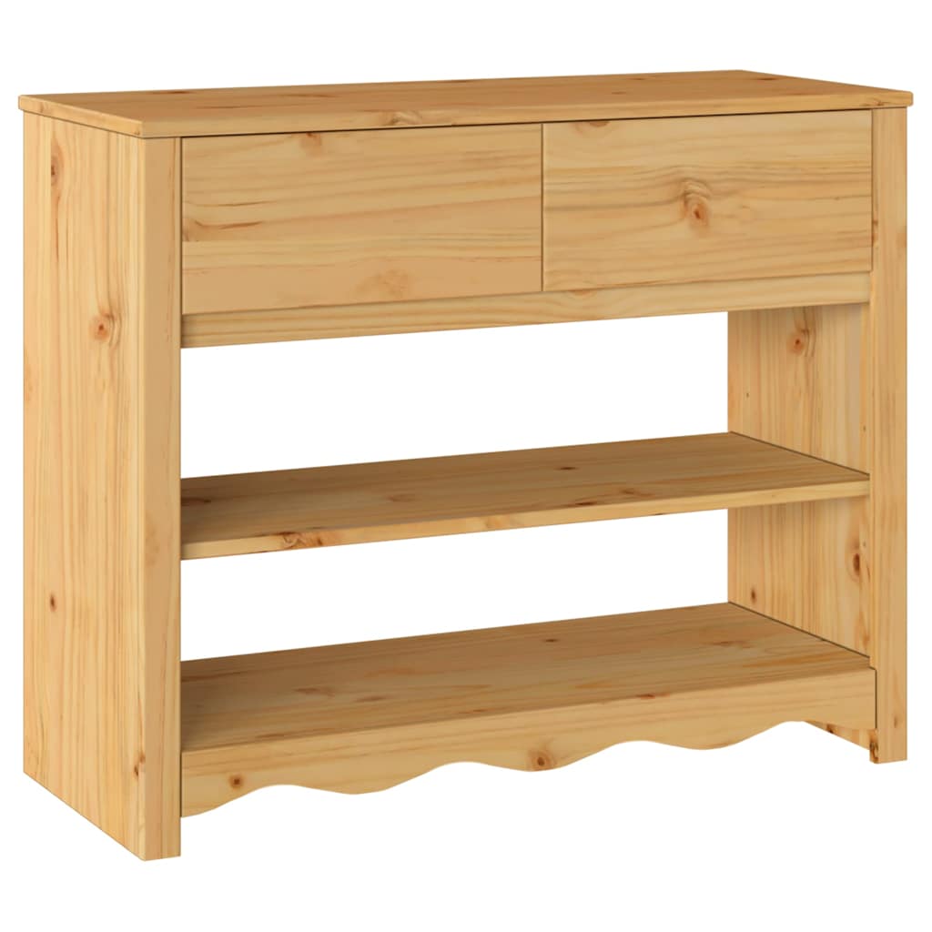Table console avec tiroir Drammen Chêne 89.5 x 37 x 73 cm - XIOS