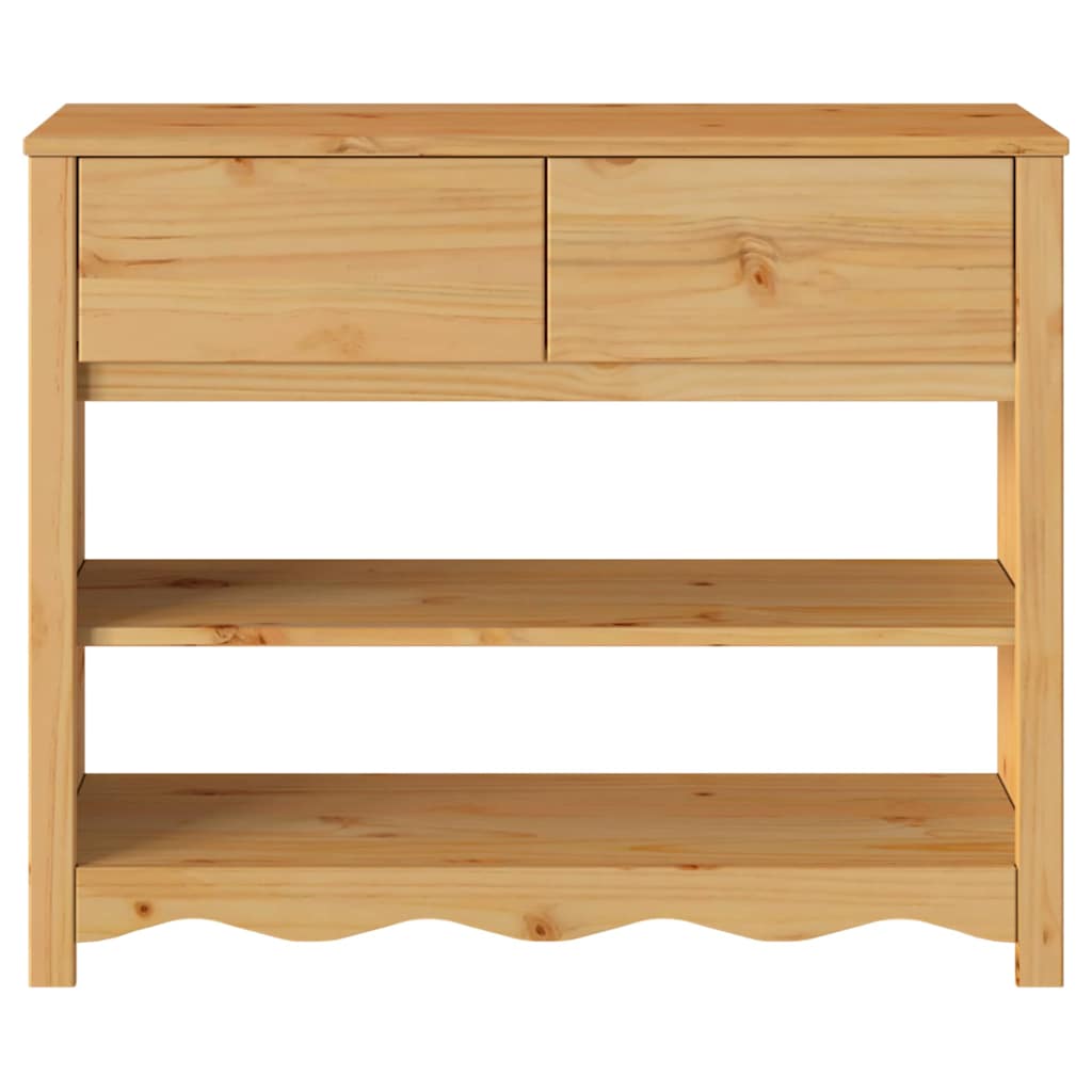 Table console avec tiroir Drammen Chêne 89.5 x 37 x 73 cm - XIOS