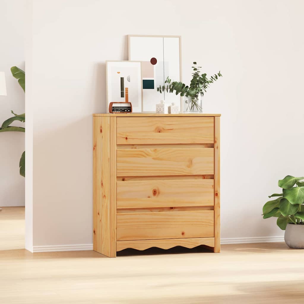 Commode Drammen Chêne 76,5 x 40 x 91 cm Bois de pin massif - XIOS