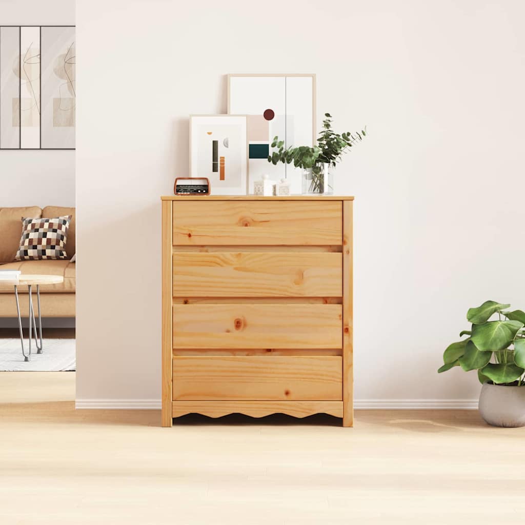 Commode Drammen Chêne 76,5 x 40 x 91 cm Bois de pin massif - XIOS