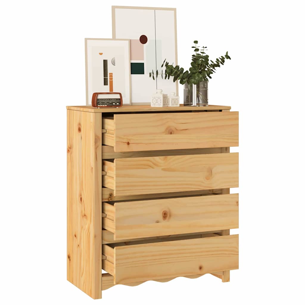 Commode Drammen Chêne 76,5 x 40 x 91 cm Bois de pin massif - XIOS