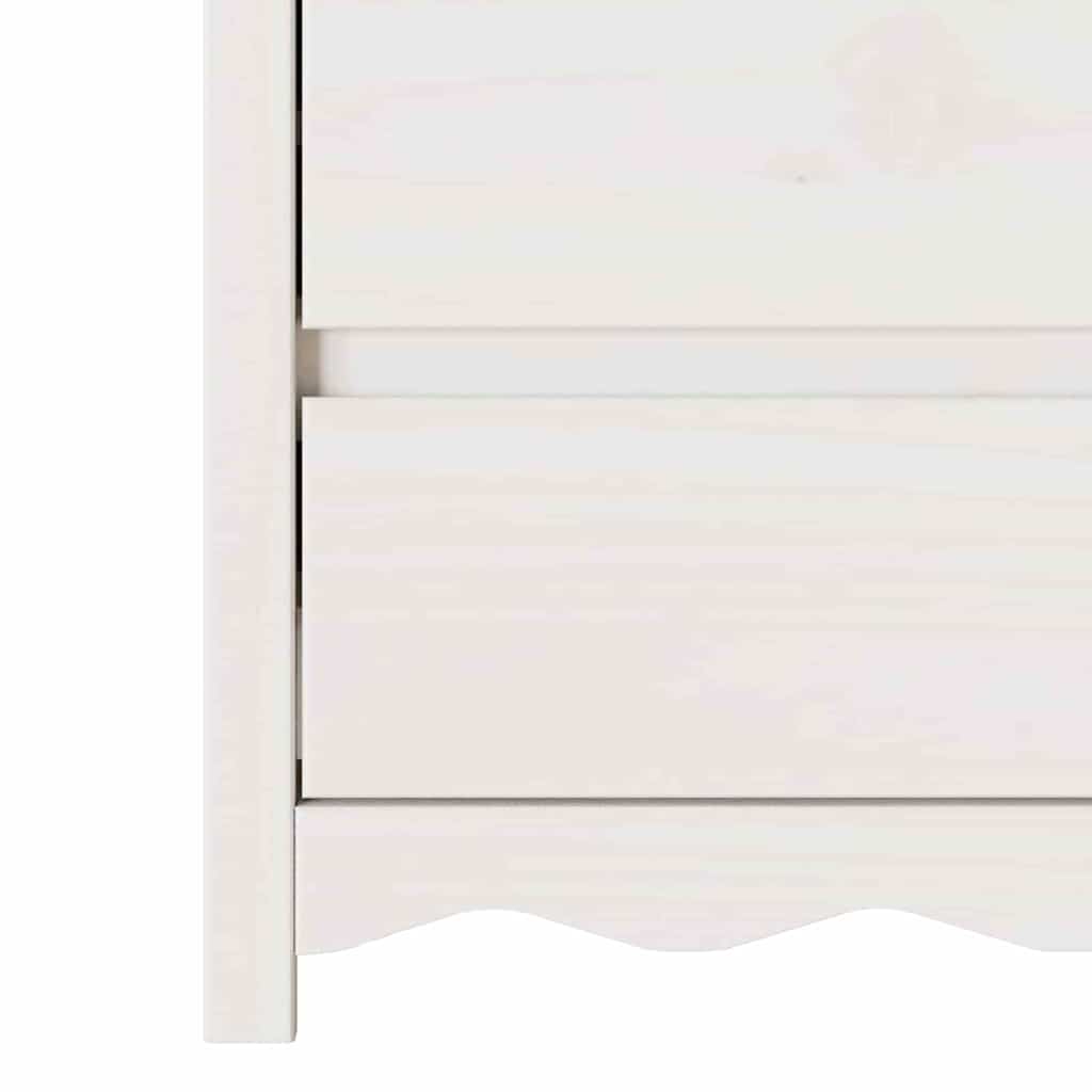 Commode Drammen Blanc 76,5 x 40 x 91 cm Bois de pin massif - XIOS