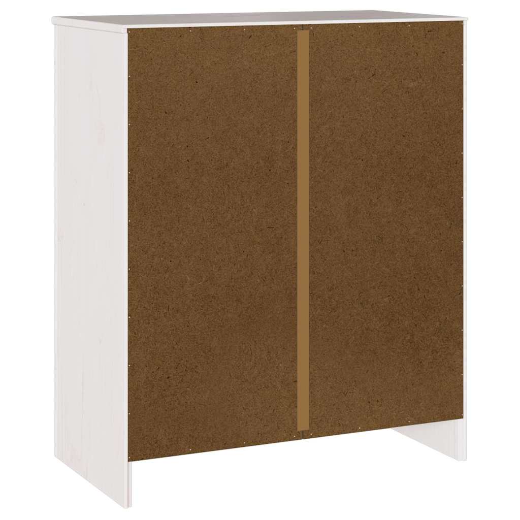 Commode Drammen Blanc 76,5 x 40 x 91 cm Bois de pin massif - XIOS