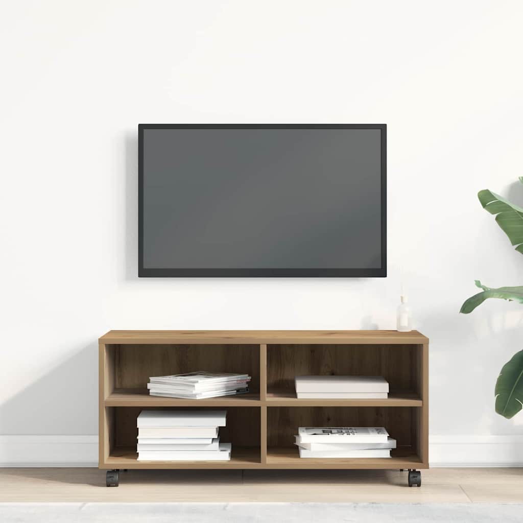Meuble TV Marron 90 x 35 x 35 cm Bois d'ingénierie - XIOS
