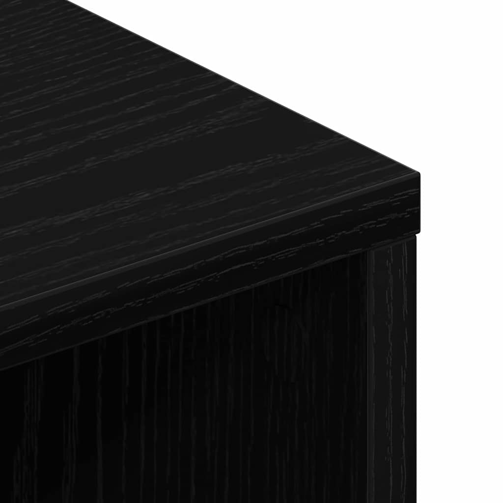 Meuble TV Noir 90 x 35 x 35 cm Bois d'ingénierie - XIOS
