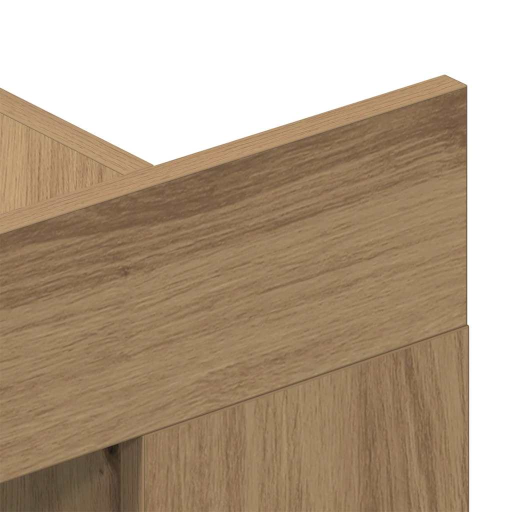 Meuble TV chêne artisanal 152 x 22 x 113 cm Bois d'ingénierie - XIOS