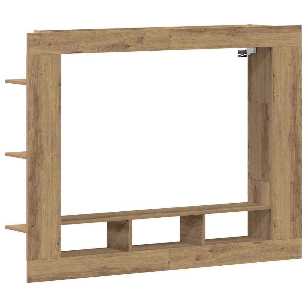 Meuble TV chêne artisanal 152 x 22 x 113 cm Bois d'ingénierie - XIOS