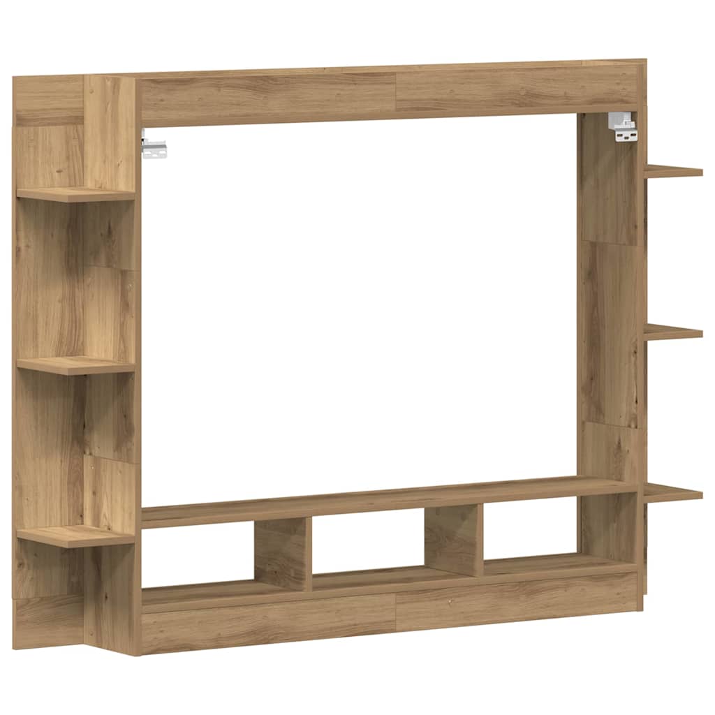 Meuble TV chêne artisanal 152 x 22 x 113 cm Bois d'ingénierie - XIOS
