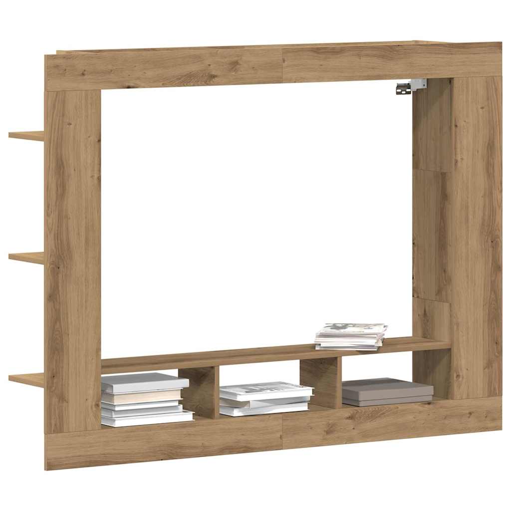 Meuble TV chêne artisanal 152 x 22 x 113 cm Bois d'ingénierie - XIOS