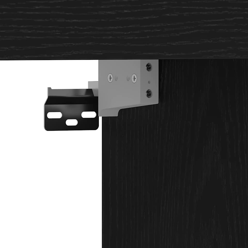 Meuble TV Chêne noir 152 x 22 x 113 cm Bois d'ingénierie - XIOS