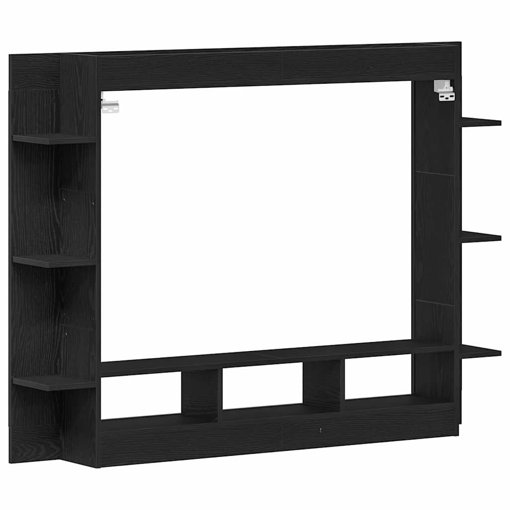 Meuble TV Chêne noir 152 x 22 x 113 cm Bois d'ingénierie - XIOS