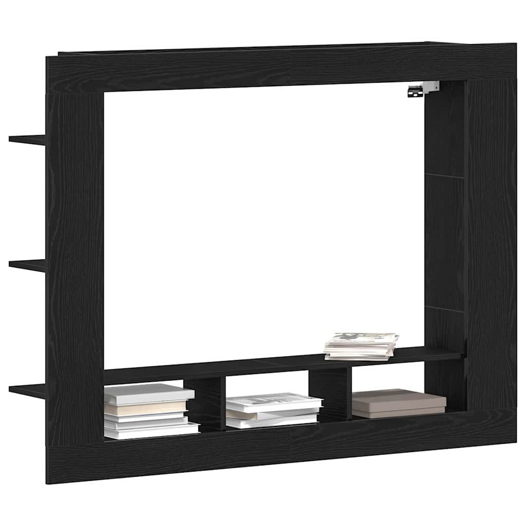 Meuble TV Chêne noir 152 x 22 x 113 cm Bois d'ingénierie - XIOS
