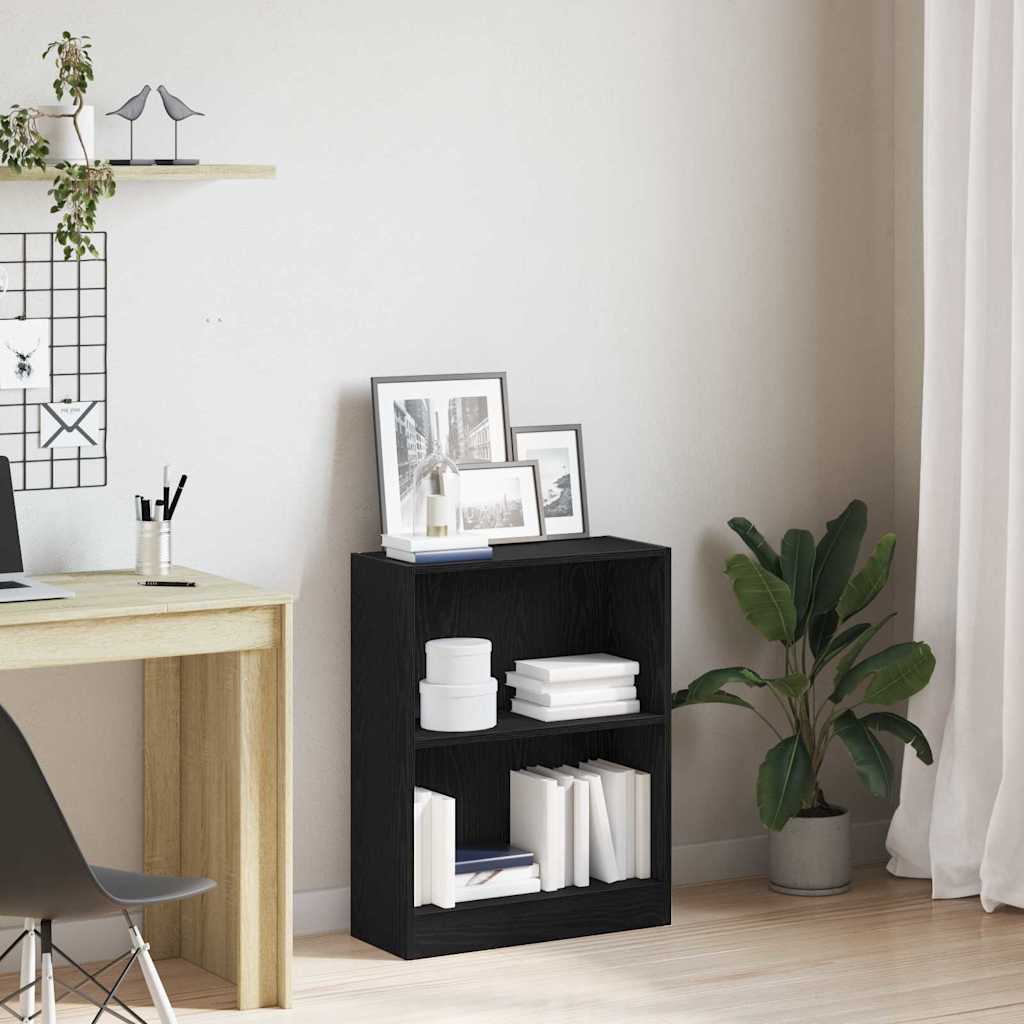 Meuble à Livres Noir 60 x 24 x 76 cm Bois d'ingénierie - XIOS
