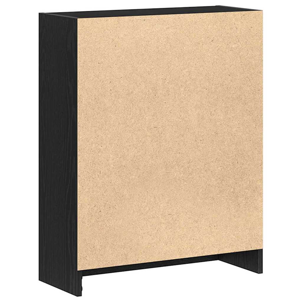 Meuble à Livres Noir 60 x 24 x 76 cm Bois d'ingénierie - XIOS