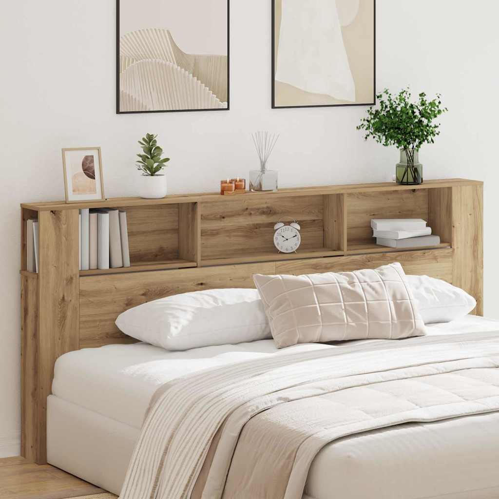 Cabinet de Tête de Lit 220 x 18,5 x 104,5 cm Bois d'ingénierie - XIOS