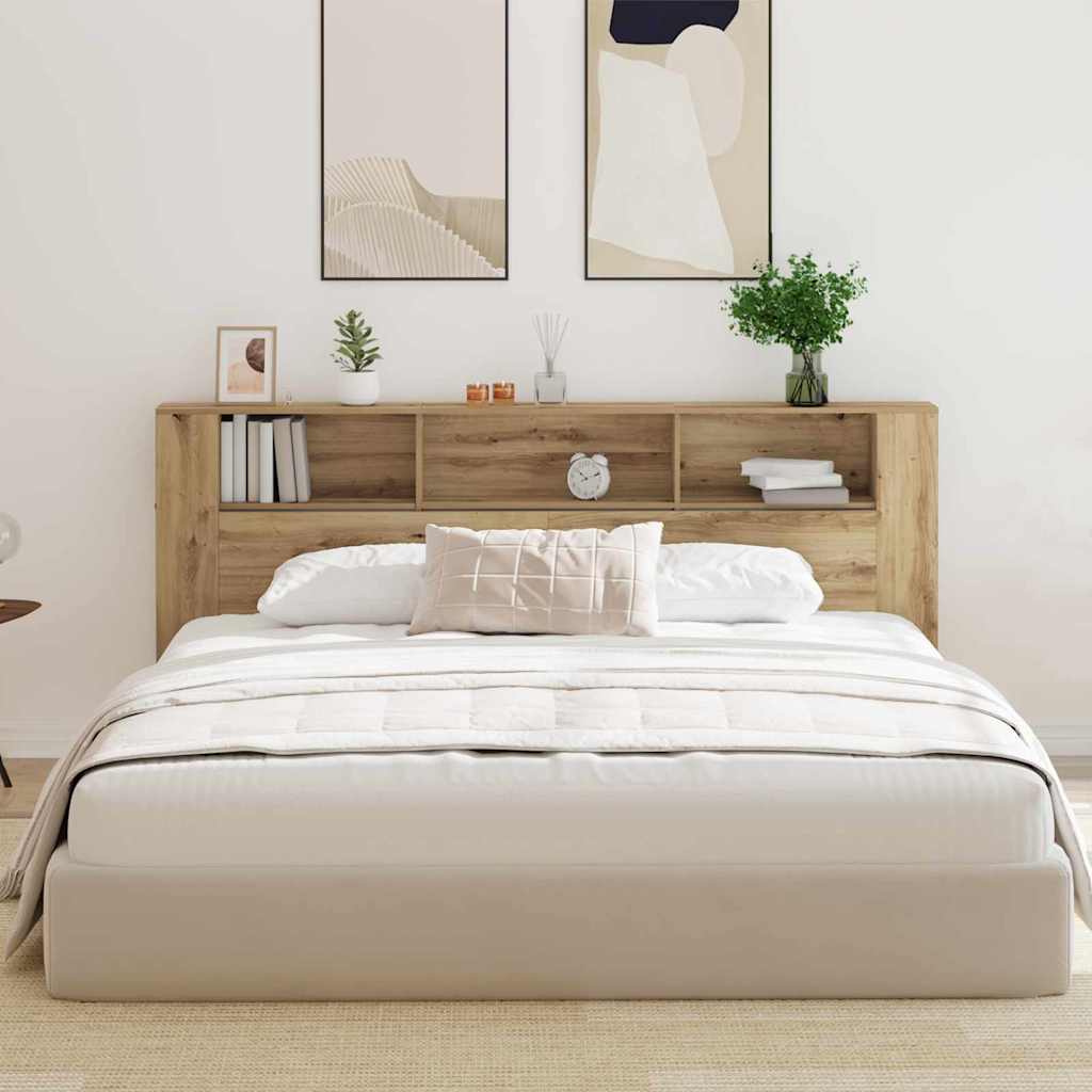 Cabinet de Tête de Lit 220 x 18,5 x 104,5 cm Bois d'ingénierie - XIOS