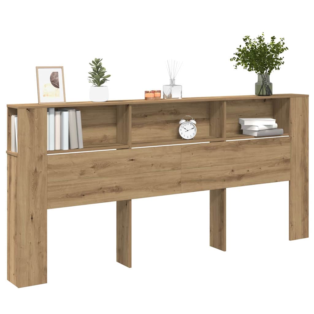 Cabinet de Tête de Lit 220 x 18,5 x 104,5 cm Bois d'ingénierie - XIOS