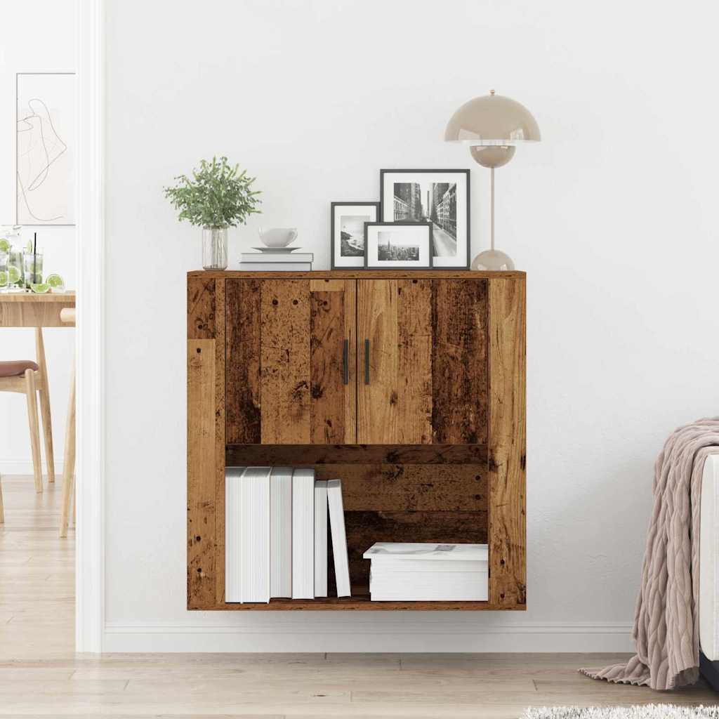 Meuble mural Bois ancien 80 x 33 x 80 cm Bois d'ingénierie - XIOS