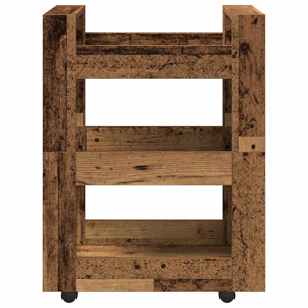 Chariot de cuisine Bois ancien 60 x 45 x 80 cm - XIOS