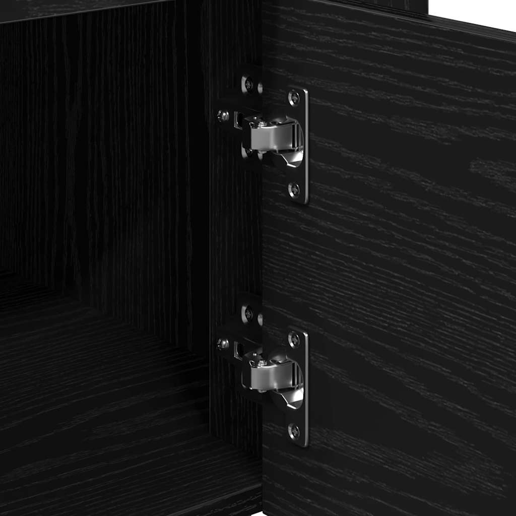 Chariot de cuisine Chêne noir 60 x 45 x 80 cm Bois d'ingénierie - XIOS