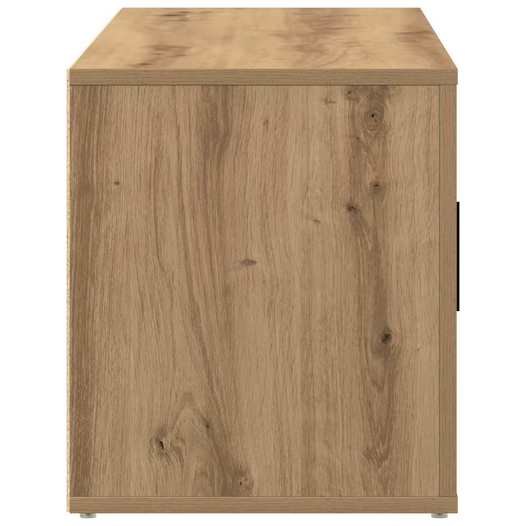 Meuble TV chêne artisanal 100 x 35 x 40 cm Bois d'ingénierie - XIOS