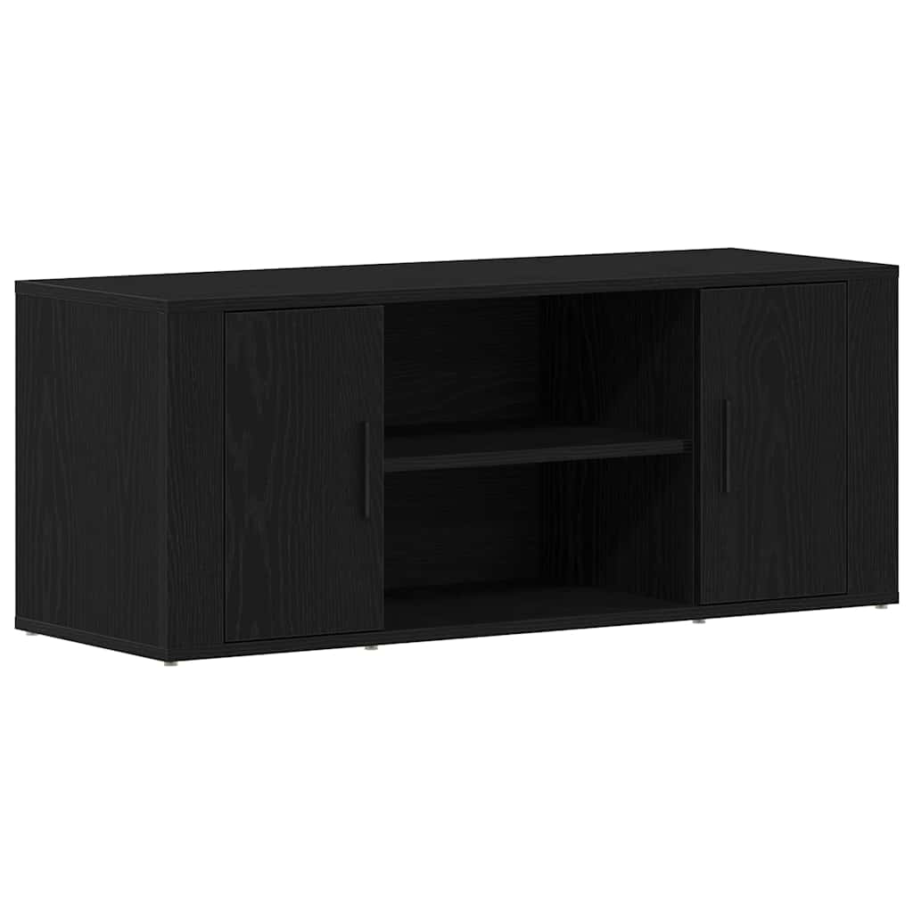 Meuble TV Chêne noir 100 x 35 x 40 cm Bois d'ingénierie - XIOS