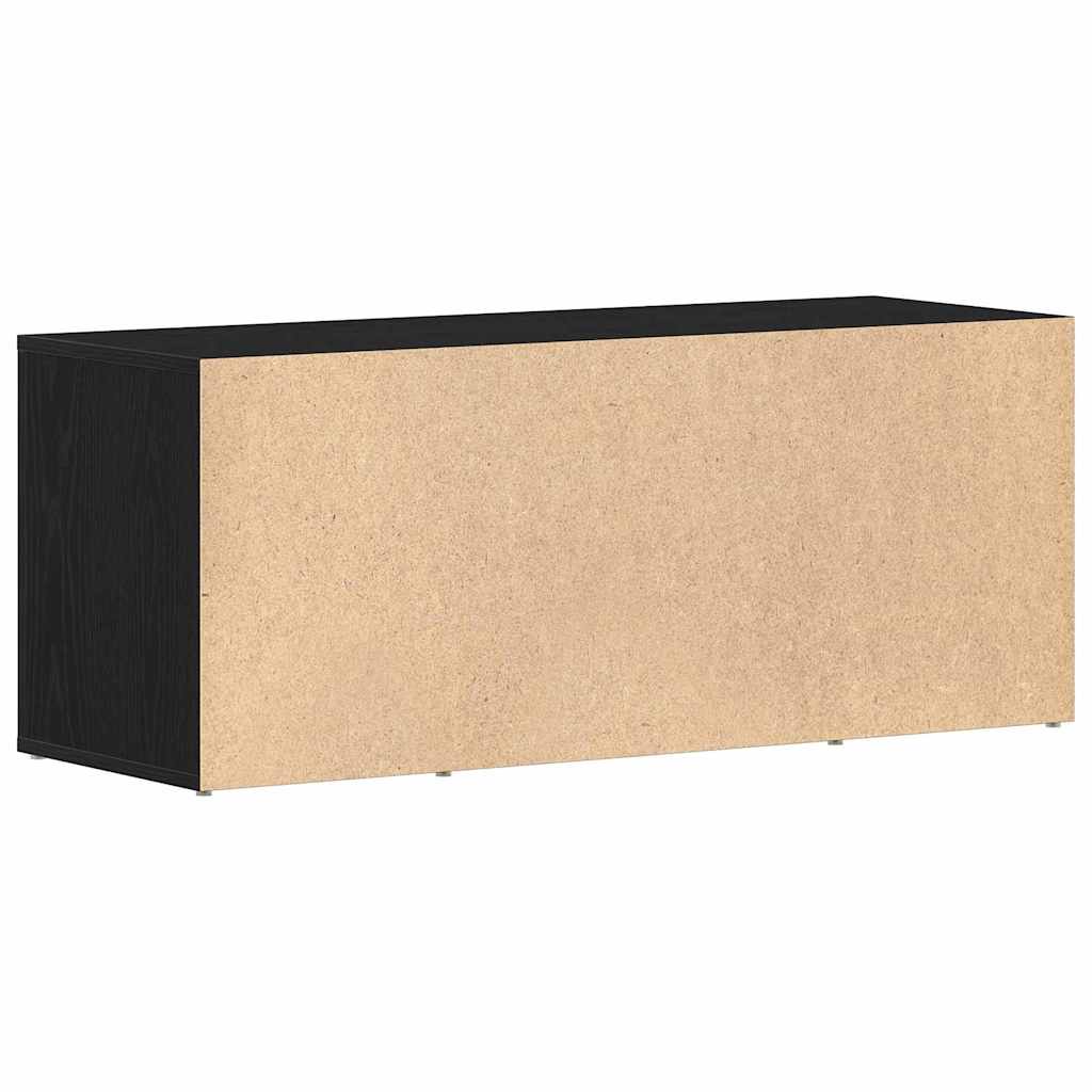 Meuble TV Chêne noir 100 x 35 x 40 cm Bois d'ingénierie - XIOS