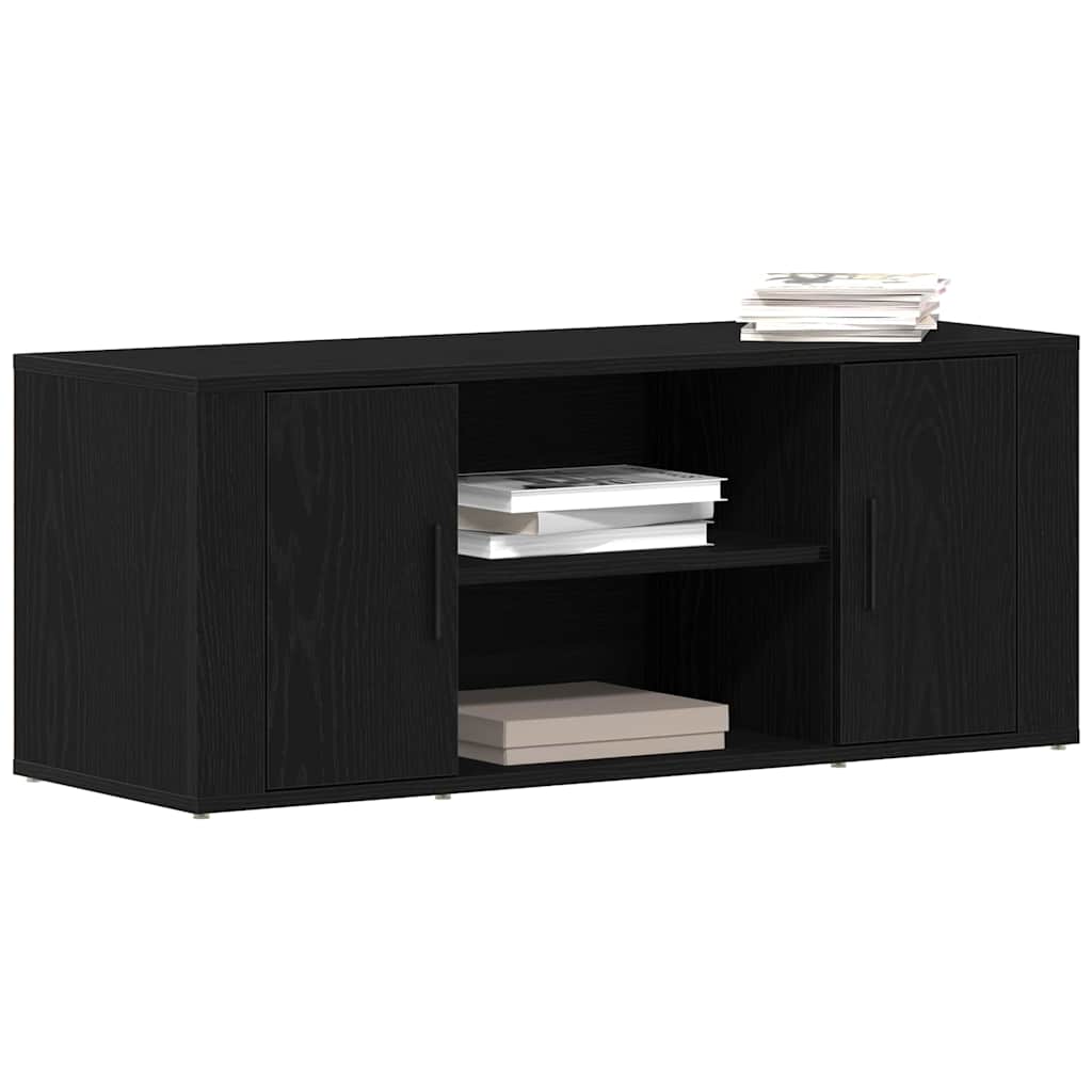 Meuble TV Chêne noir 100 x 35 x 40 cm Bois d'ingénierie - XIOS
