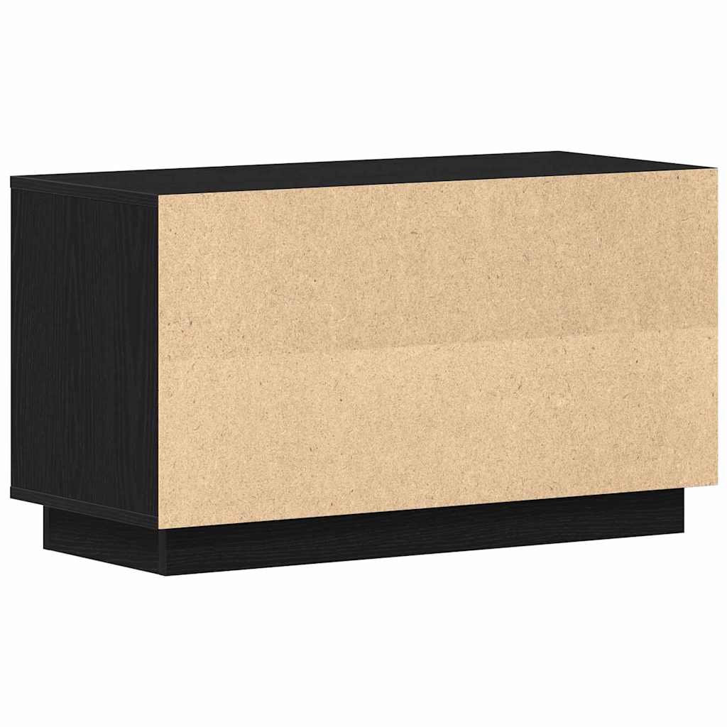 Meuble TV Chêne noir 80 x 35 x 45 cm Bois d'ingénierie - XIOS