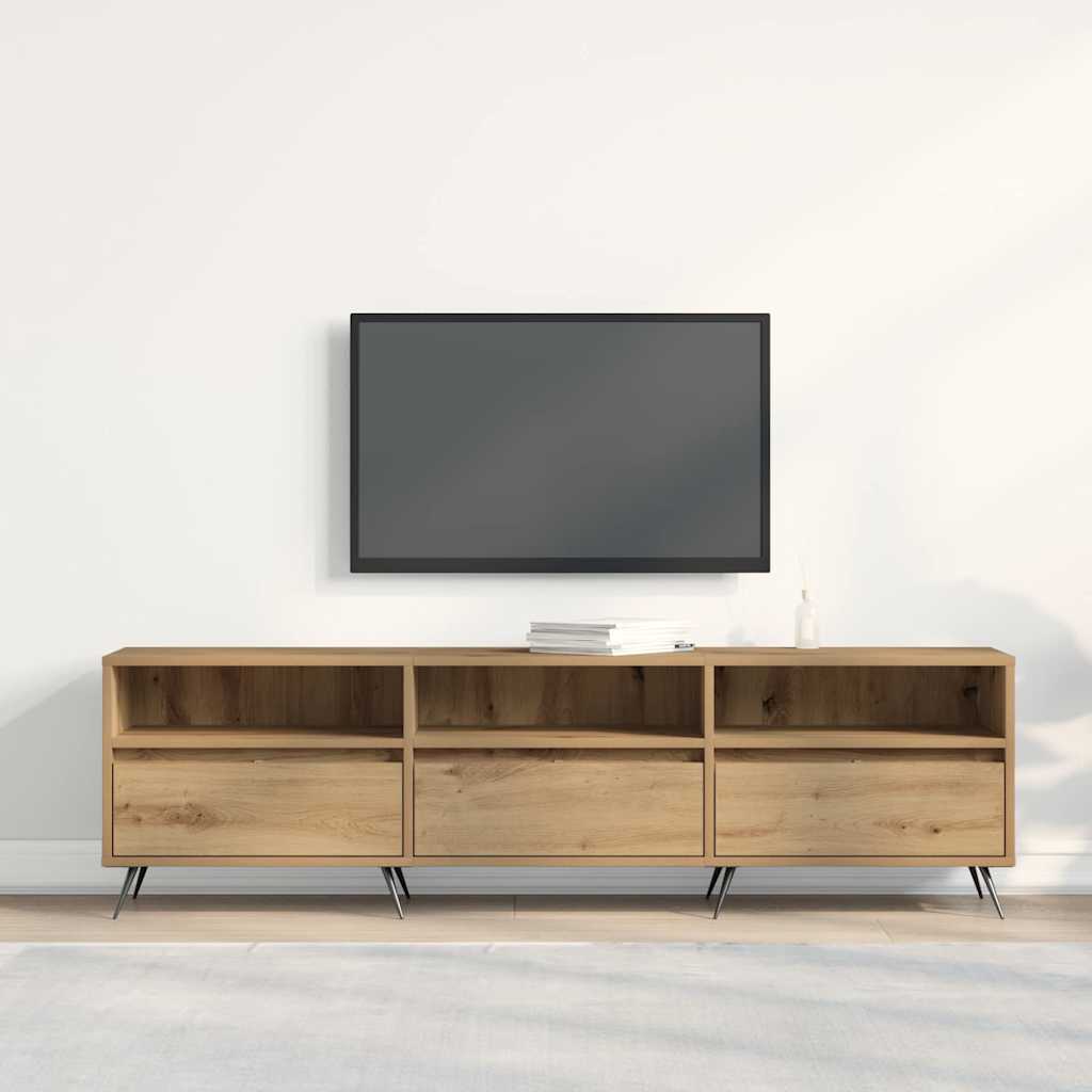 Meuble TV chêne artisanal 150 x 30 x 44.5 cm Bois d'ingénierie - XIOS