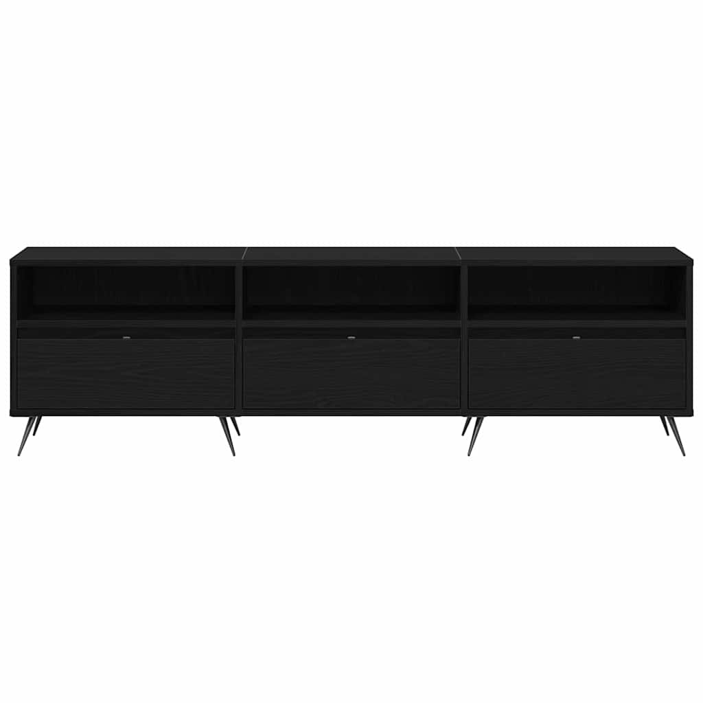 Meuble TV Chêne noir 150 x 30 x 44.5 cm Bois d'ingénierie - XIOS