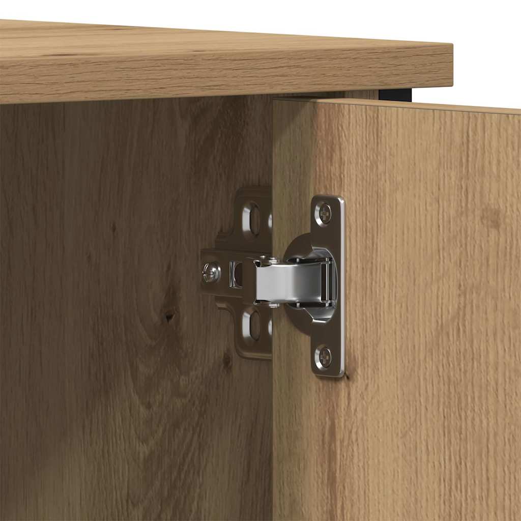Meuble TV chêne artisanal 100 x 40 x 50 cm Bois d'ingénierie - XIOS