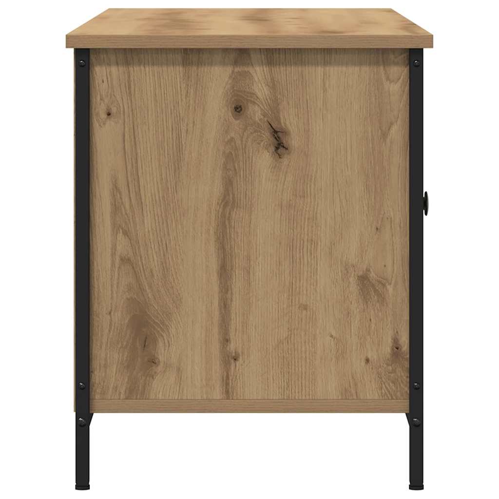 Meuble TV chêne artisanal 100 x 40 x 50 cm Bois d'ingénierie - XIOS