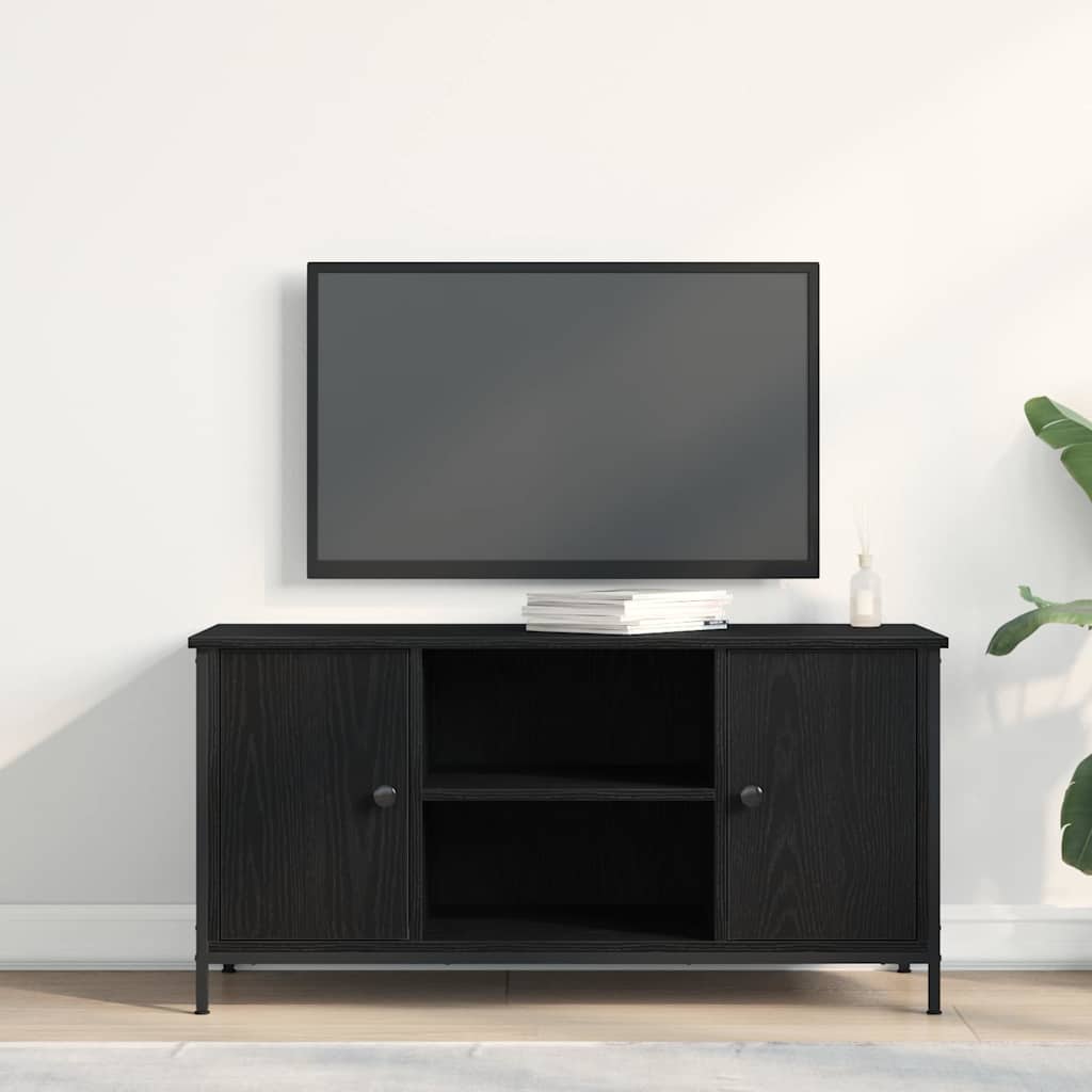 Meuble TV Chêne noir 100 x 40 x 50 cm Bois d'ingénierie - XIOS