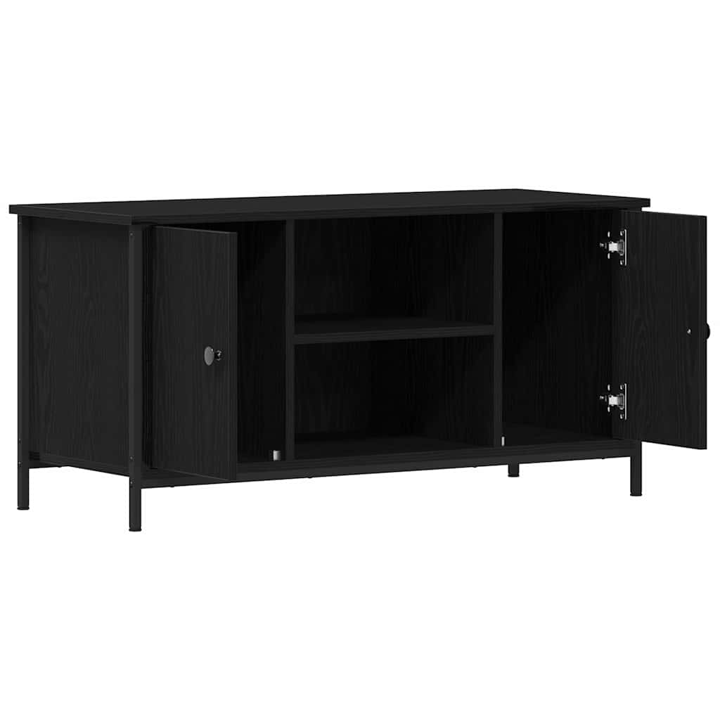 Meuble TV Chêne noir 100 x 40 x 50 cm Bois d'ingénierie - XIOS