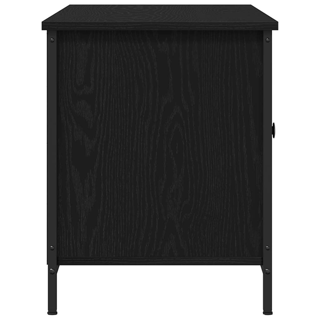 Meuble TV Chêne noir 100 x 40 x 50 cm Bois d'ingénierie - XIOS