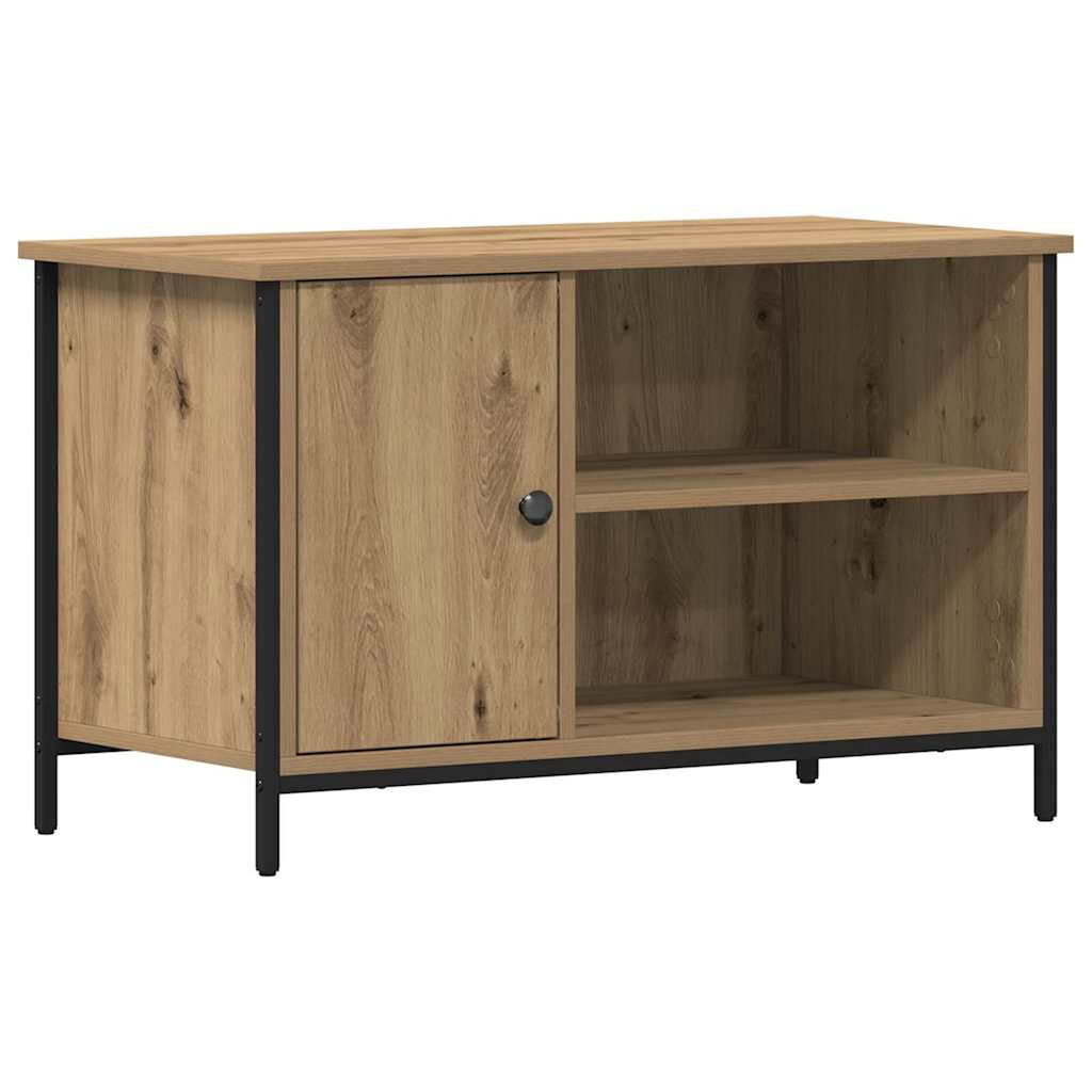 Meuble TV chêne artisanal 80 x 40 x 50 cm Bois d'ingénierie - XIOS