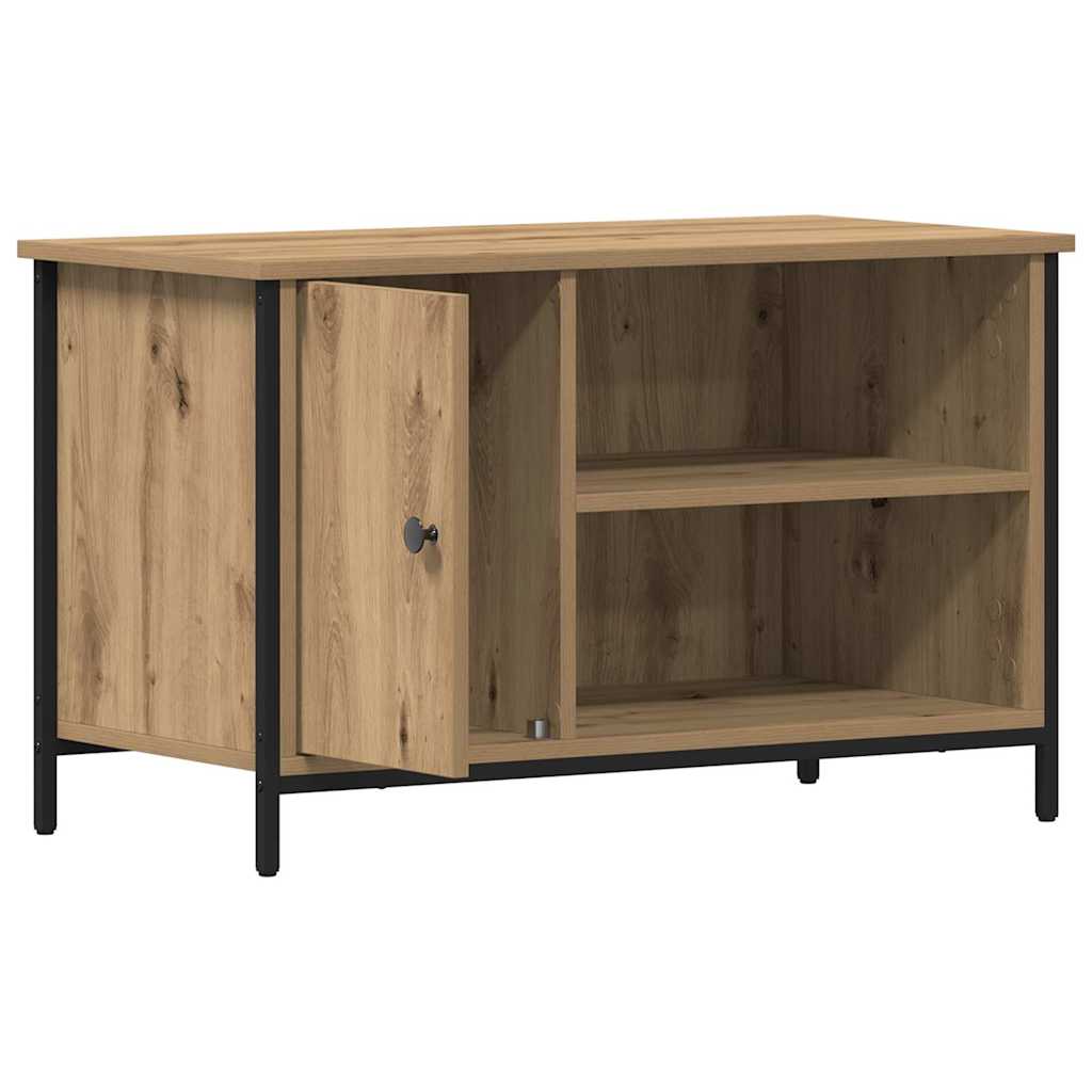 Meuble TV chêne artisanal 80 x 40 x 50 cm Bois d'ingénierie - XIOS