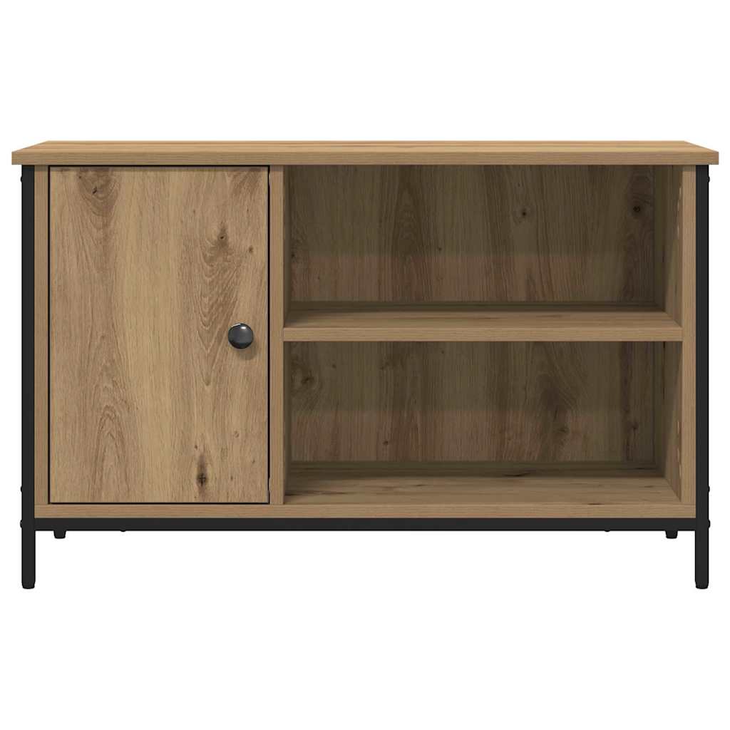 Meuble TV chêne artisanal 80 x 40 x 50 cm Bois d'ingénierie - XIOS