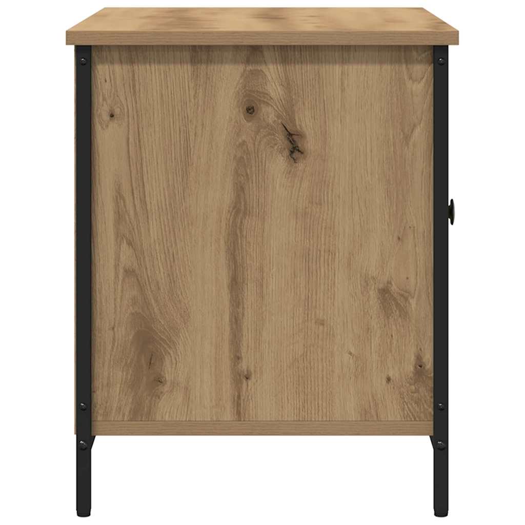Meuble TV chêne artisanal 80 x 40 x 50 cm Bois d'ingénierie - XIOS