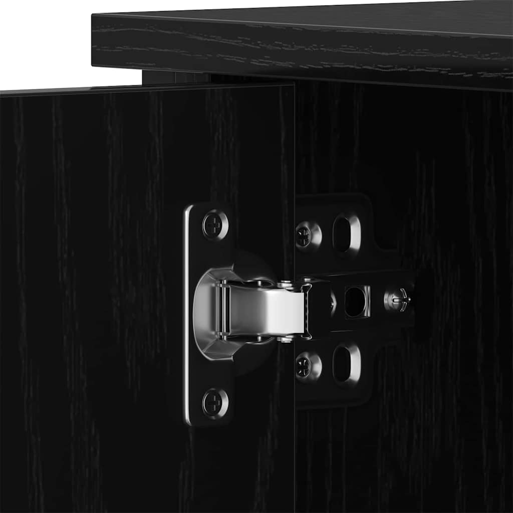 Meuble TV Chêne noir 80 x 40 x 50 cm Bois d'ingénierie - XIOS