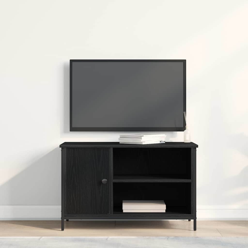 Meuble TV Chêne noir 80 x 40 x 50 cm Bois d'ingénierie - XIOS