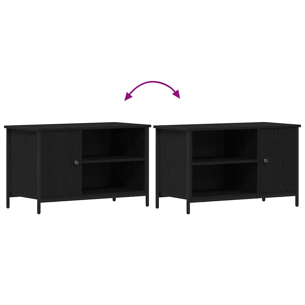 Meuble TV Chêne noir 80 x 40 x 50 cm Bois d'ingénierie - XIOS