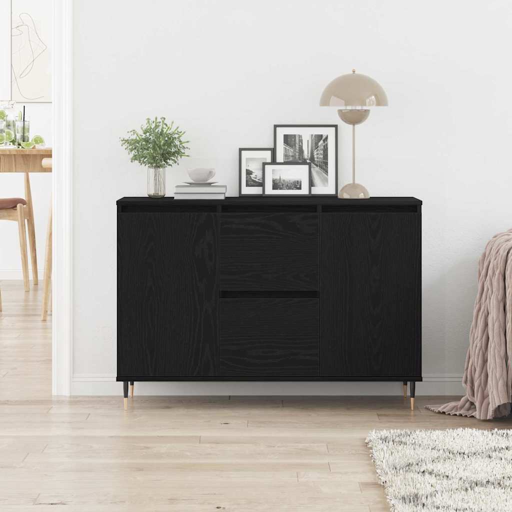 Buffet Chêne noir 101.5 x 35 x 70 cm Bois d'ingénierie - XIOS