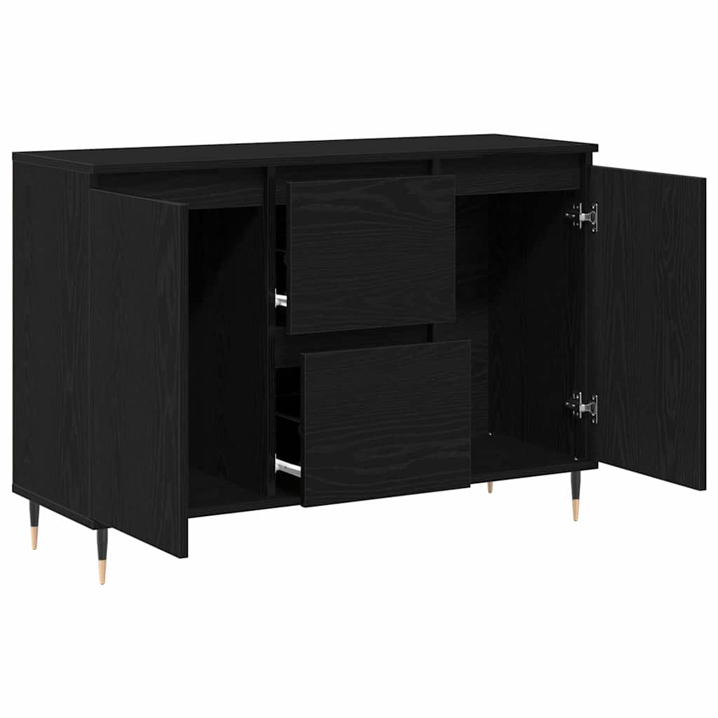 Buffet Chêne noir 101.5 x 35 x 70 cm Bois d'ingénierie - XIOS